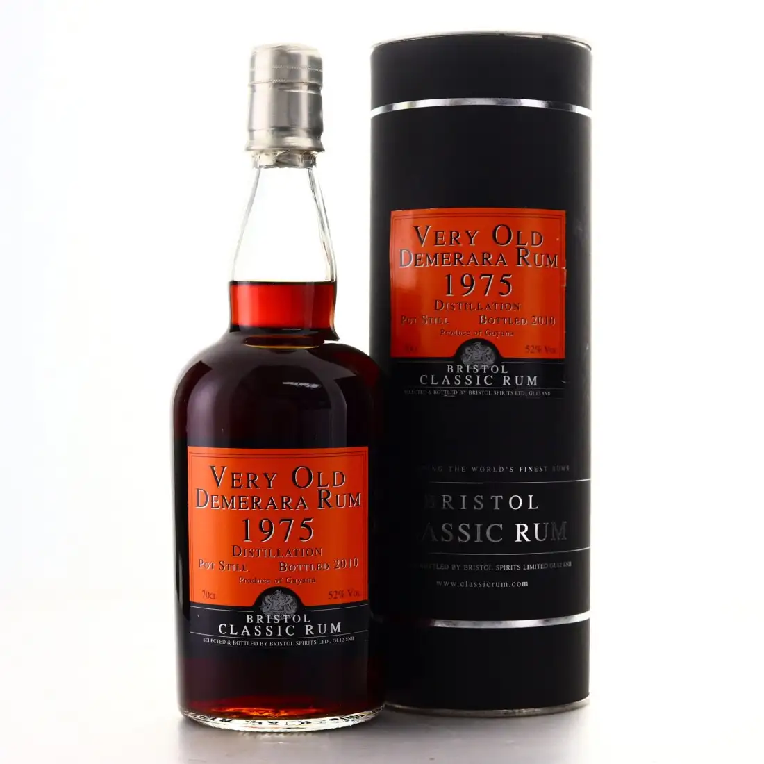 Bottle of Bristol Port Mourant Very Old Demerara Rum 1975