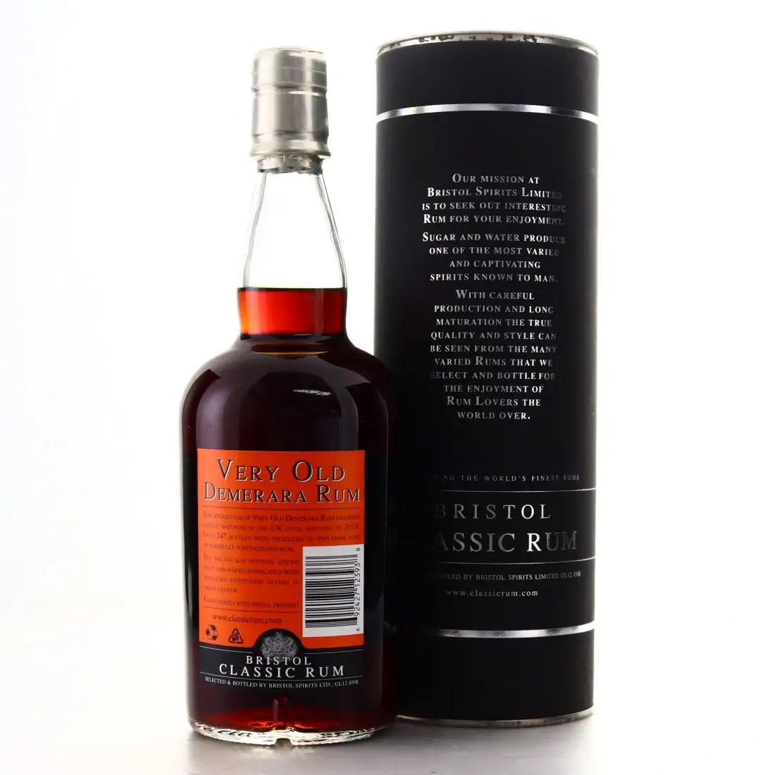 Hochauflösendes Bild von Bristol Port Mourant Very Old Demerara Rum 1975