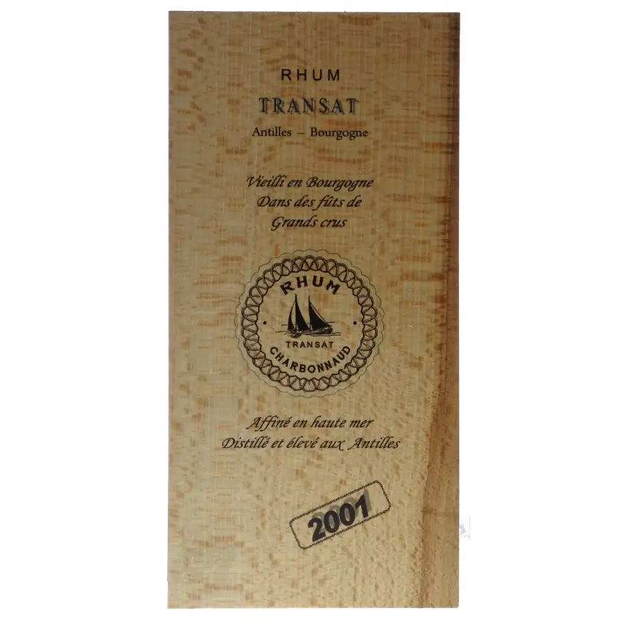 Hochauflösendes Bild von Rhum Transat Charbonnaud Millésime 2001