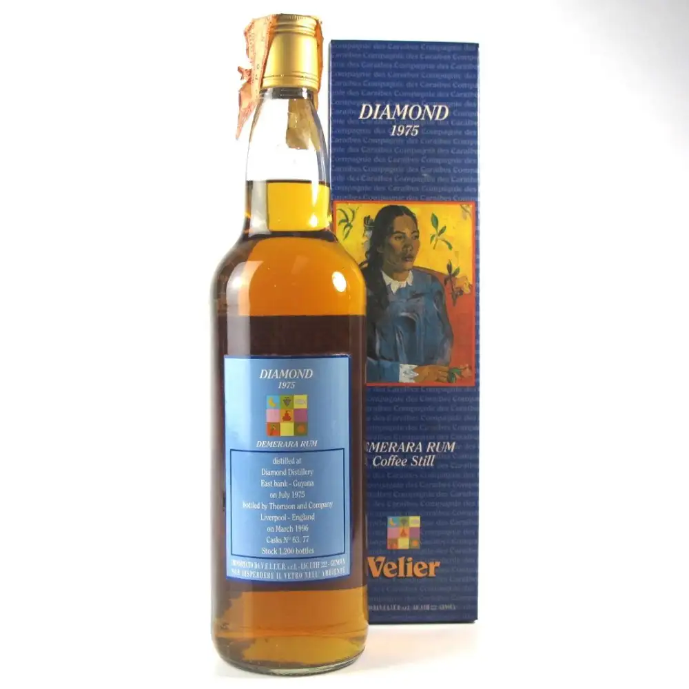 Hochauflösendes Bild von Velier Diamond Demerara Rum Coffee Still 1975