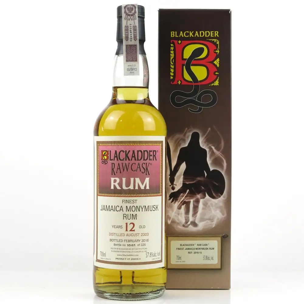Bottle of Blackadder Clarendon Finest Jamaica Monymusk Rum 2003