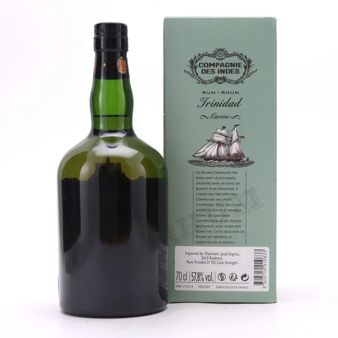 High resolution image of CDI Caroni Trinidad (Bottled for Denmark) HTR 1994