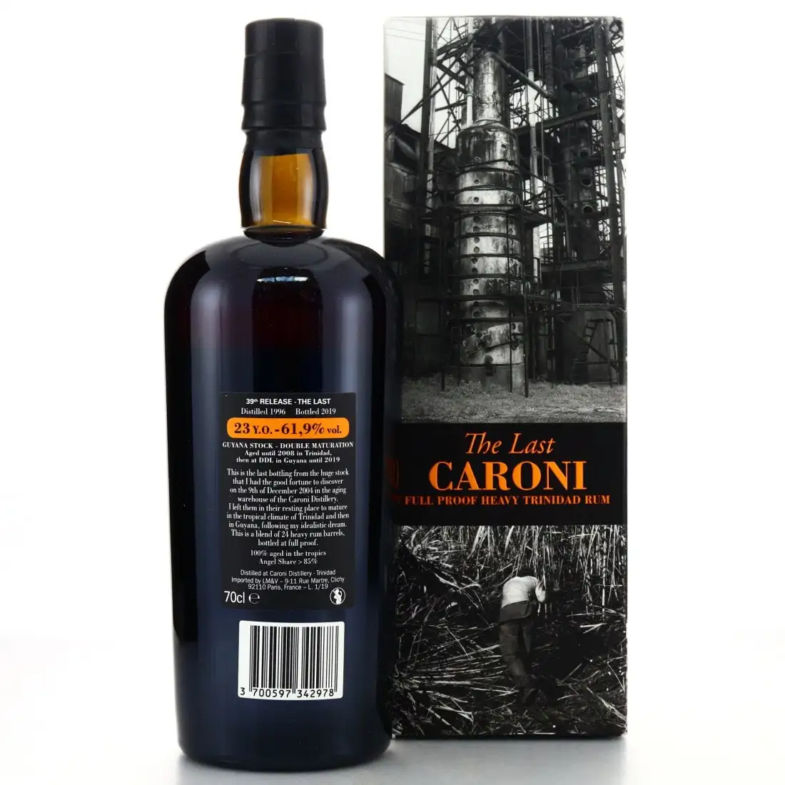 Hochauflösendes Bild von Velier Caroni 39th Release (The Last) Heavy Trinidad Rum 1996