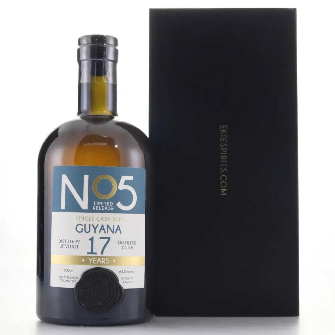 Bottle of Ekte Rum Uitvlugt No5 Guyana Rum 1998