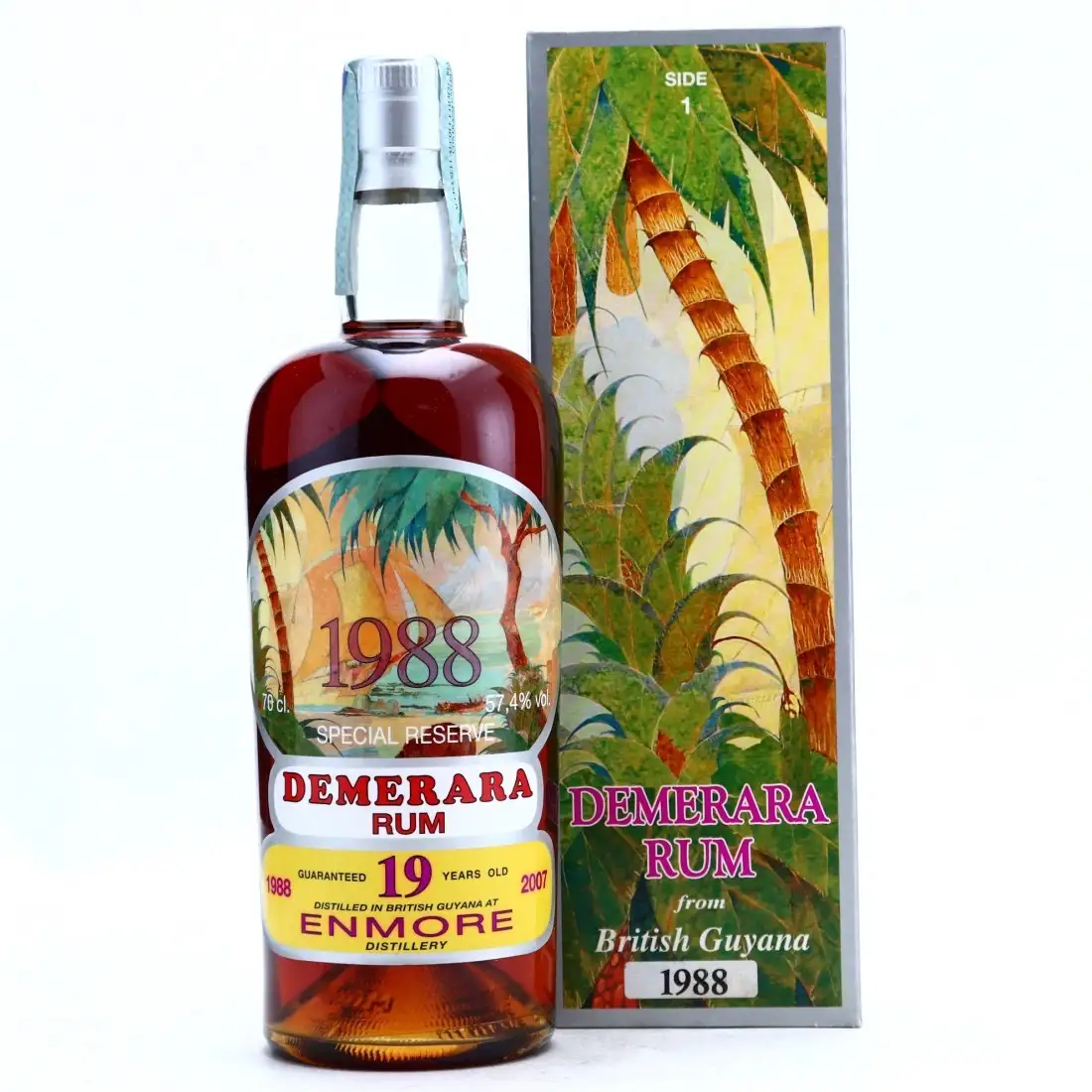 Bottle of Silver Seal Enmore Demerara Rum 1988