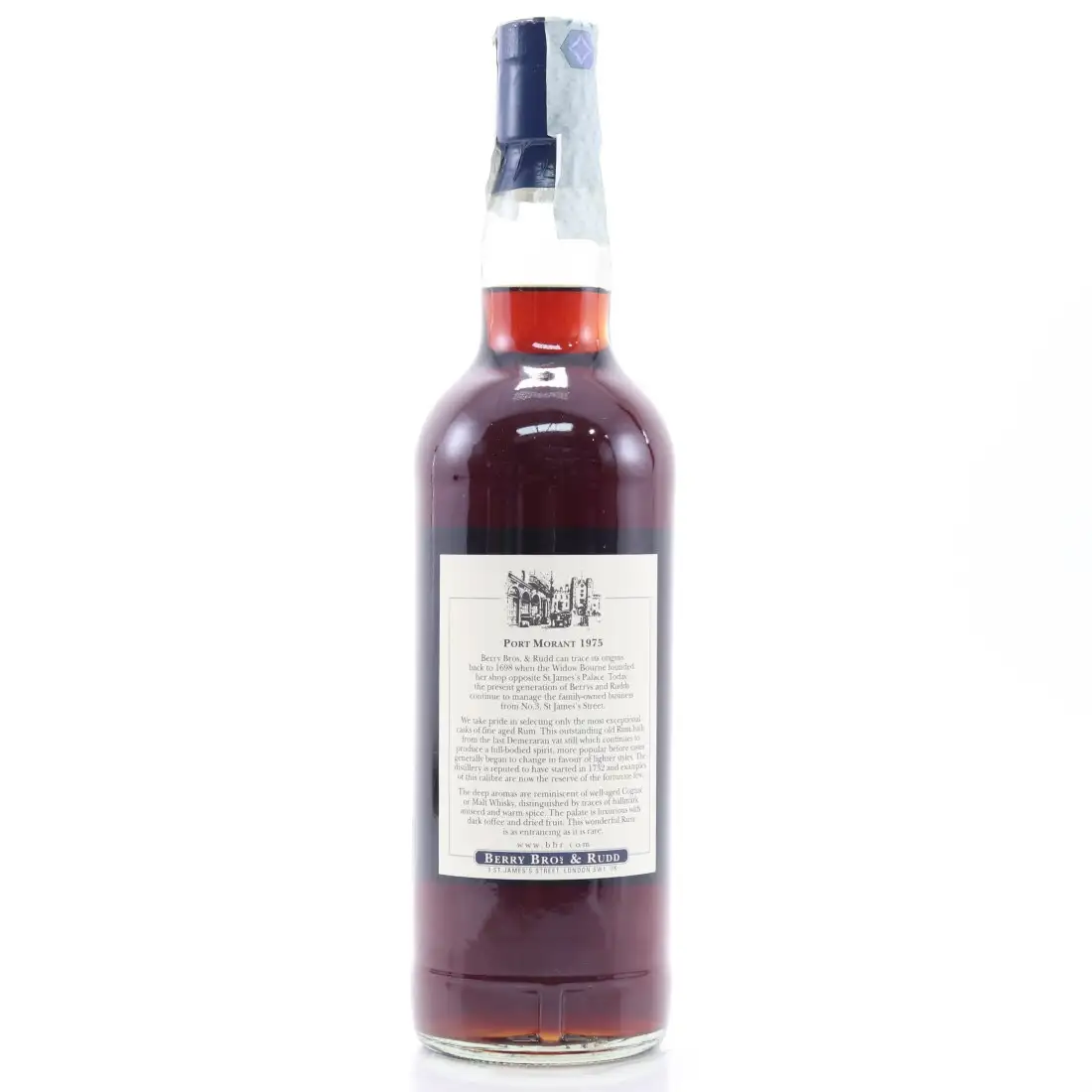 Hochauflösendes Bild von Berry Bros &amp; Rudd Port Mourant Reserve Demerara Rum 1975