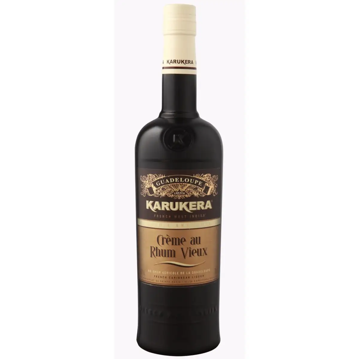 Bottle of Karukera Crème au Rhum Vieux