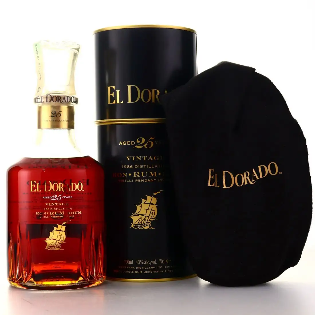 Bottle of DDL El Dorado 25 Vintage 1986