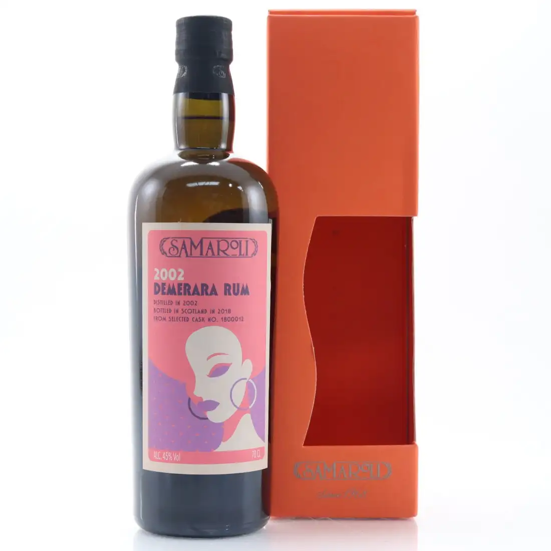 Bottle of Samaroli DDL Demerara Rum 2002