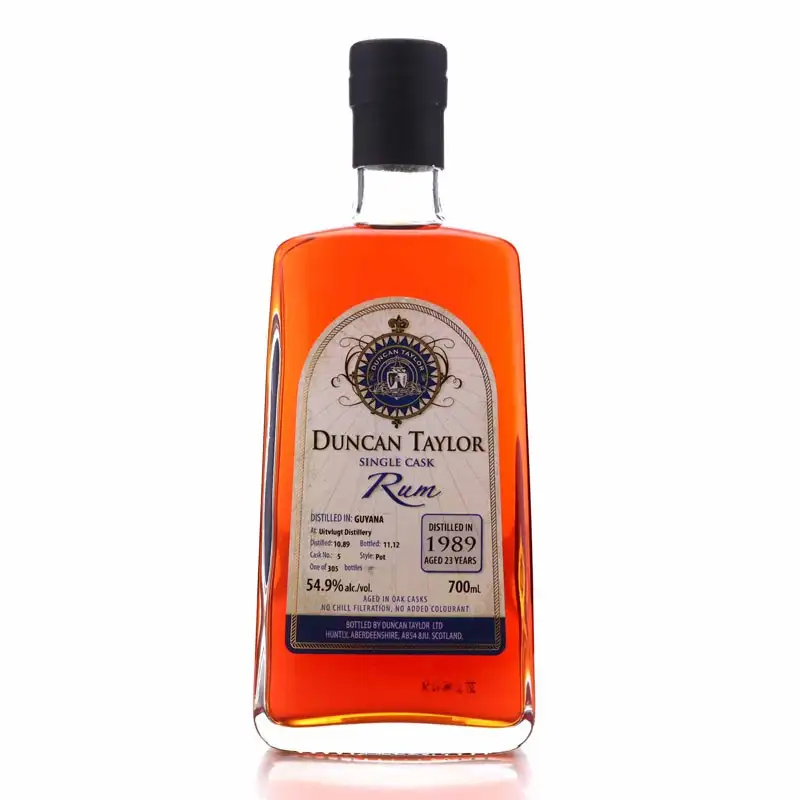 Bottle of Duncan Taylor Uitvlugt (Port Mourant) Single Cask Rum 1989