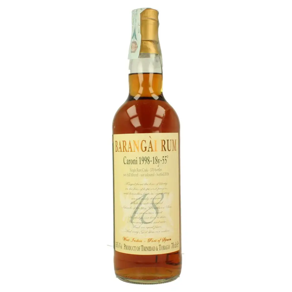 Bottle of Pellegrini Caroni Barangài Single Rare Cask 18 HTR 1998