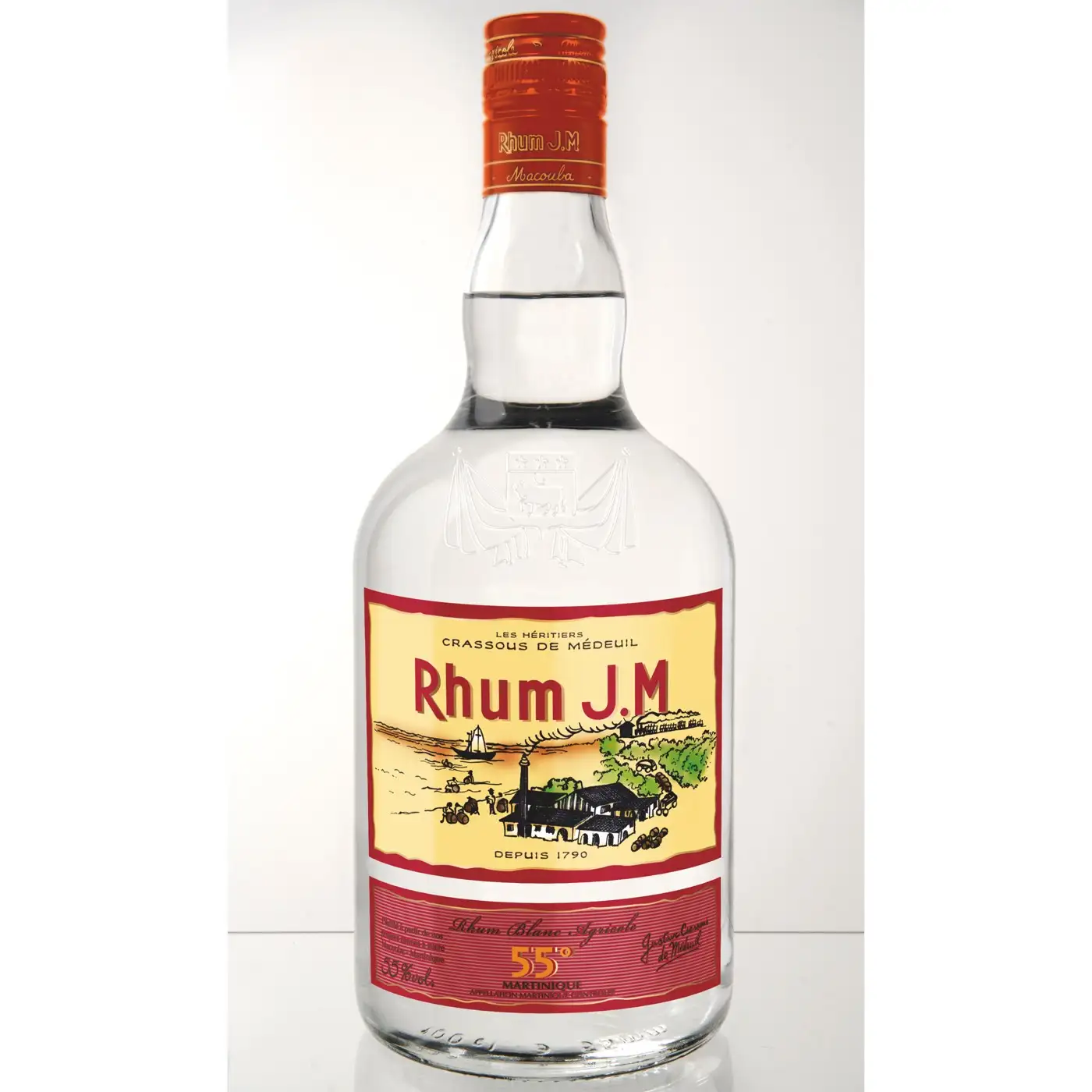 Bottle of Rhum J.M Blanc