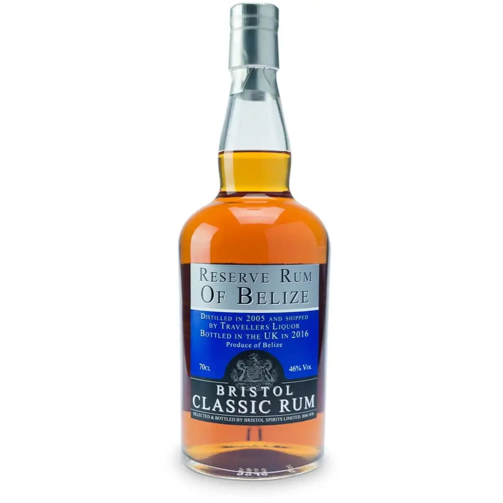 Bottle of Bristol Travellers Rum of Belize 2005