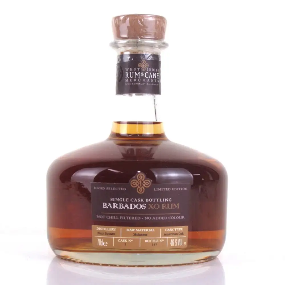 Bottle of Crucial Drinks Foursquare Rum & Cane Barbados XO