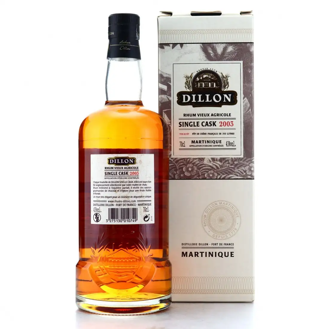 Hochauflösendes Bild von Depaz Dillon Single Cask 2003