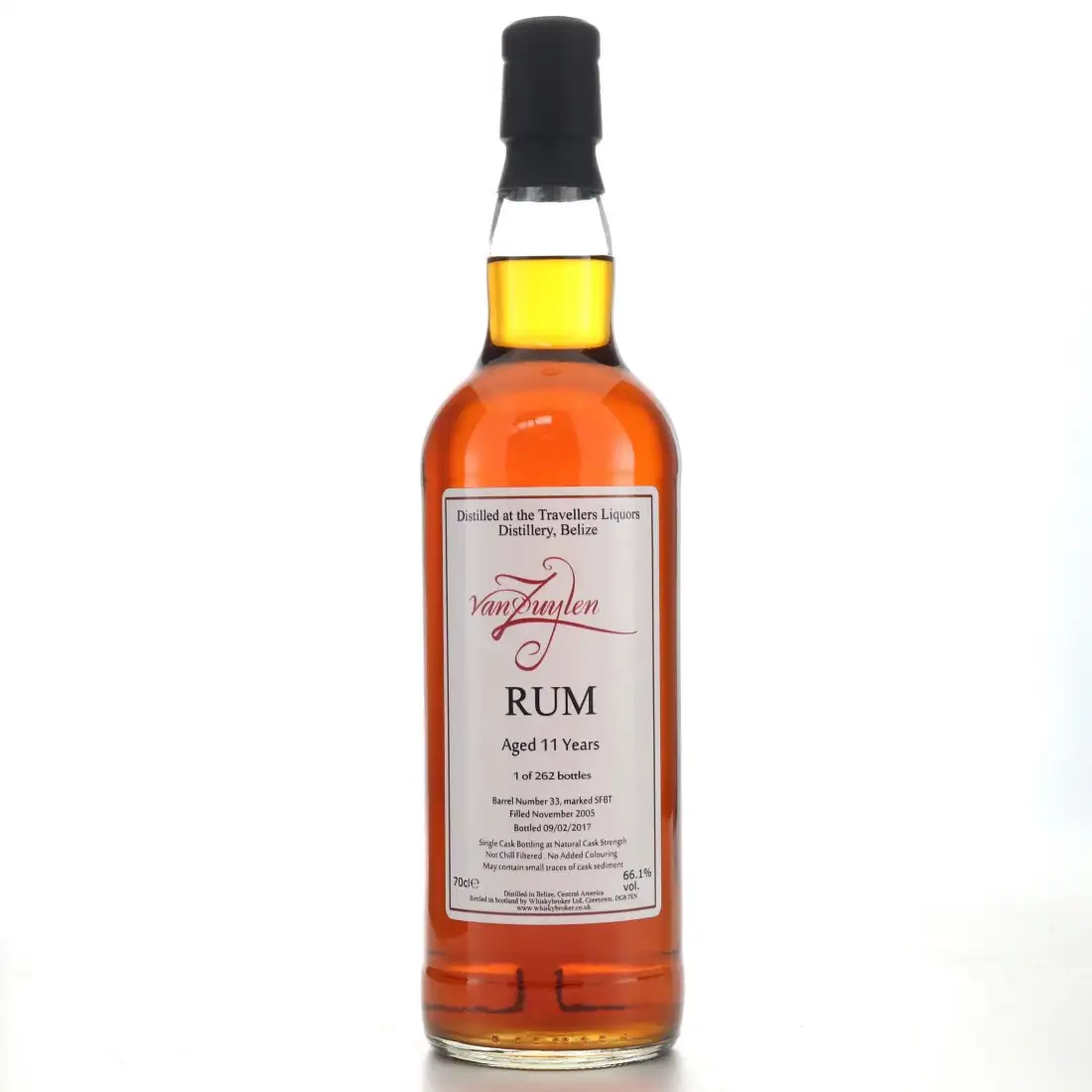 Bottle of Whiskybroker Travellers Van Zuylen SFBT 2005