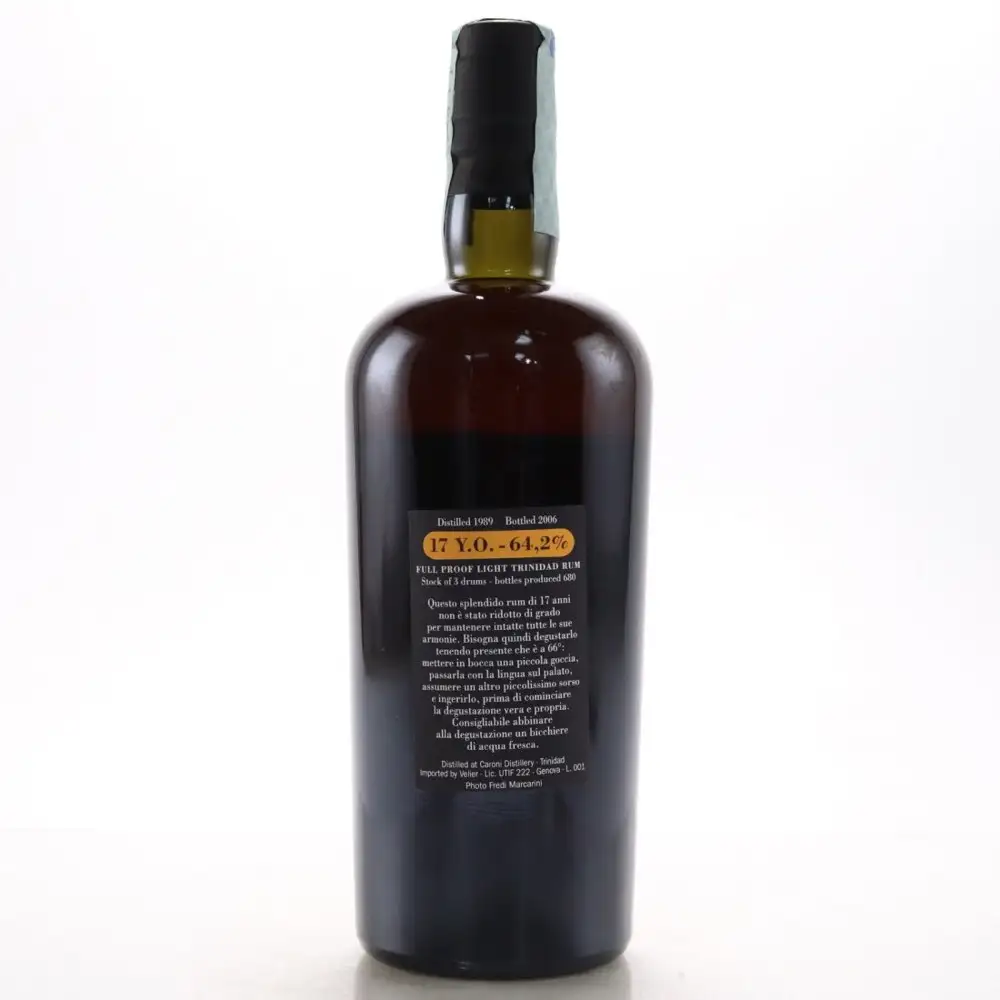 Hochauflösendes Bild von Velier Caroni Light Trinidad Rum 1989