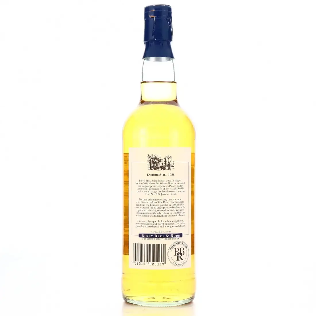 Hochauflösendes Bild von Berry Bros & Rudd Enmore Finest Demerara Rum 1988