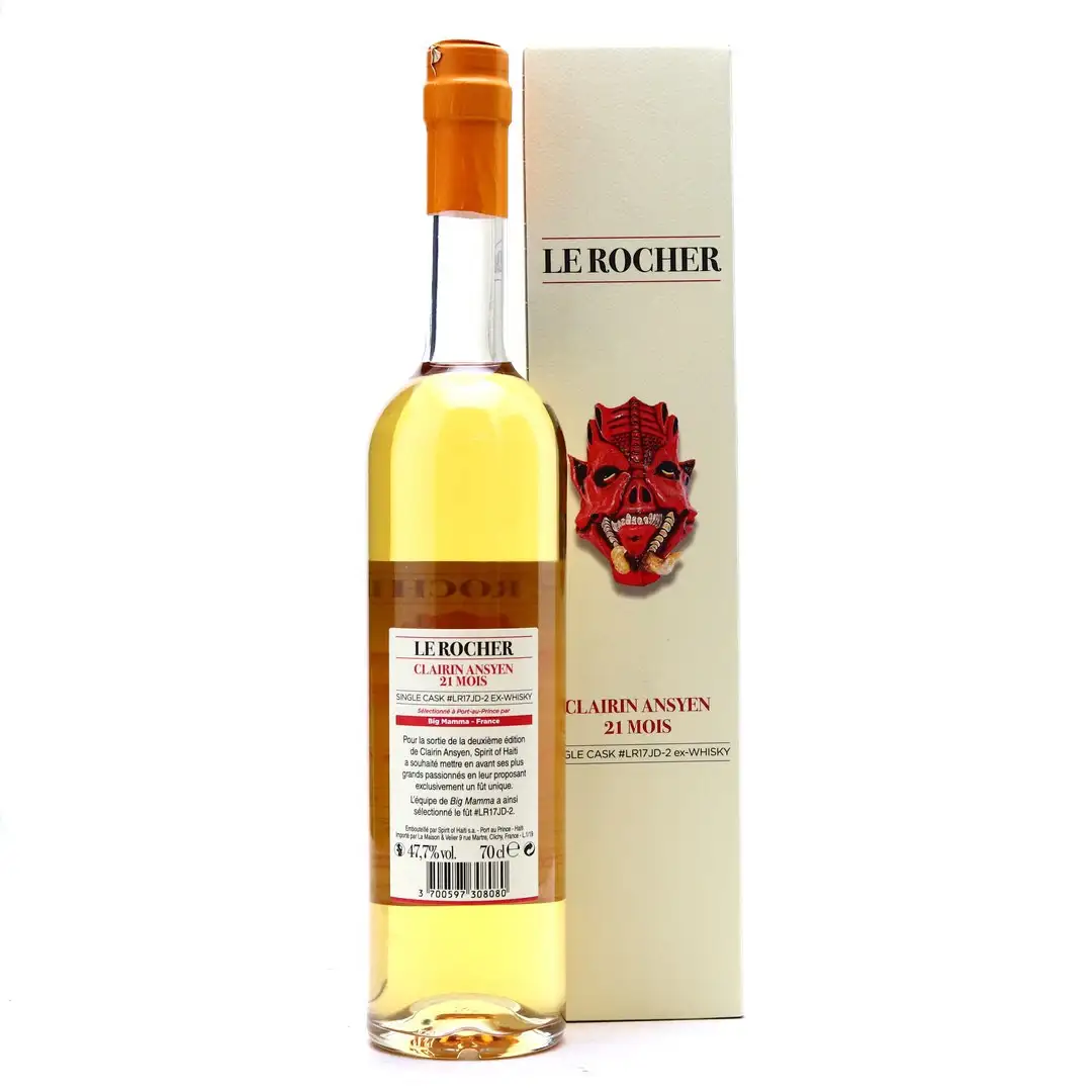 Hochauflösendes Bild von Velier Le Rocher Clairin Ansyen (Jack Daniels Cask) 2017