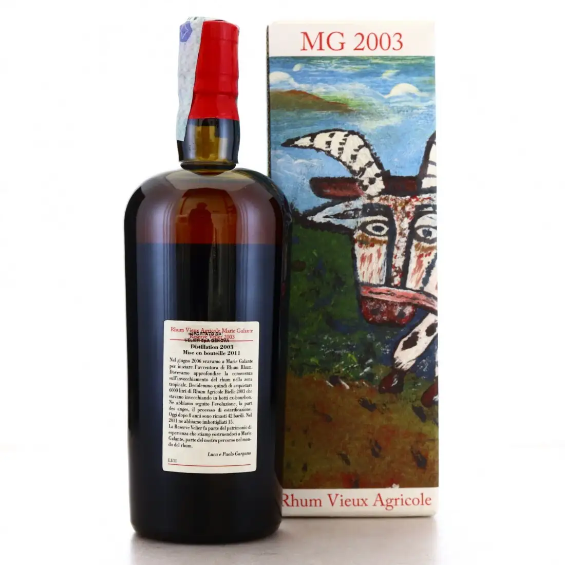 Hochauflösendes Bild von Velier Bielle MG Rhum Vieux Agricole 2003