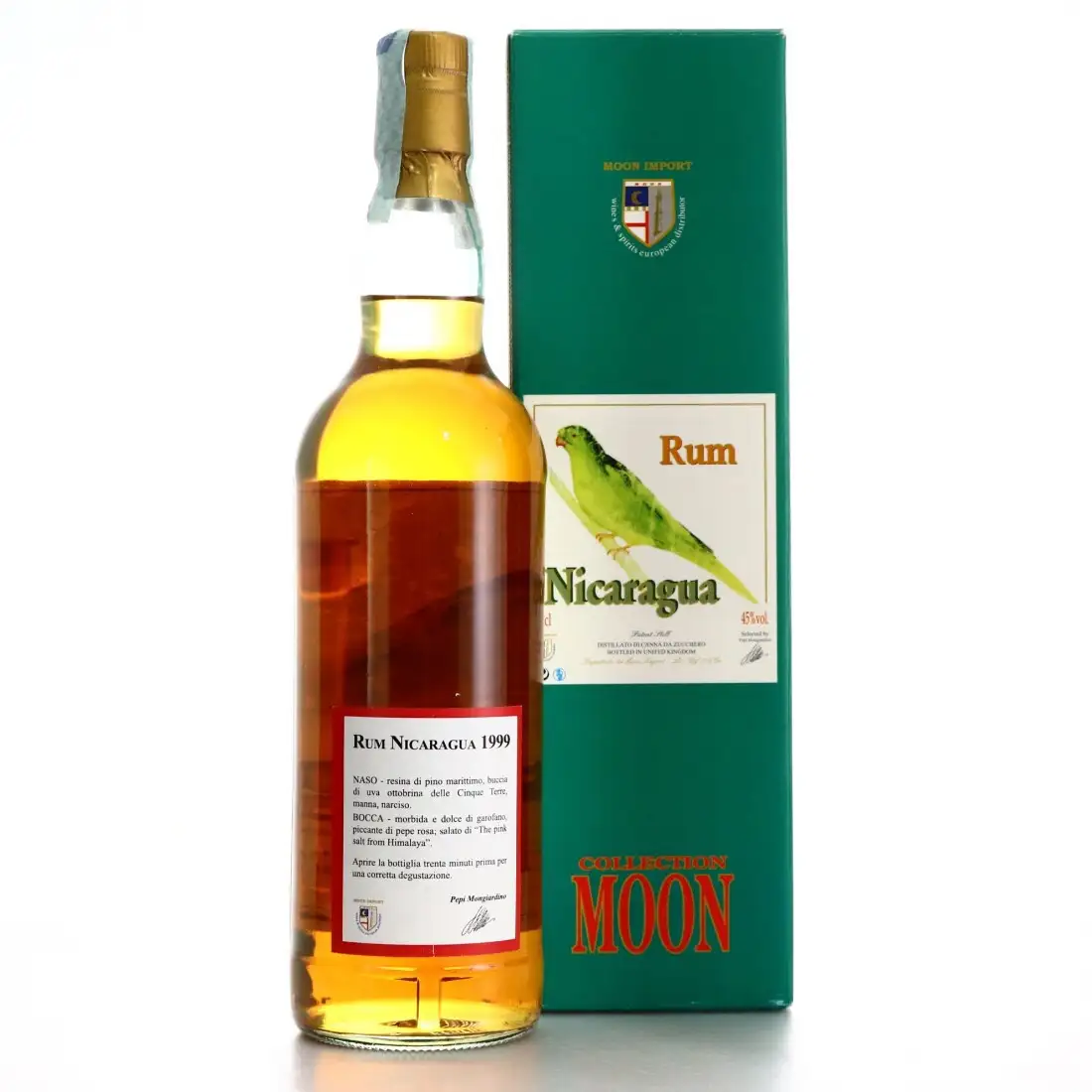 High resolution image of Moon Import Rum Nicaragua 1999