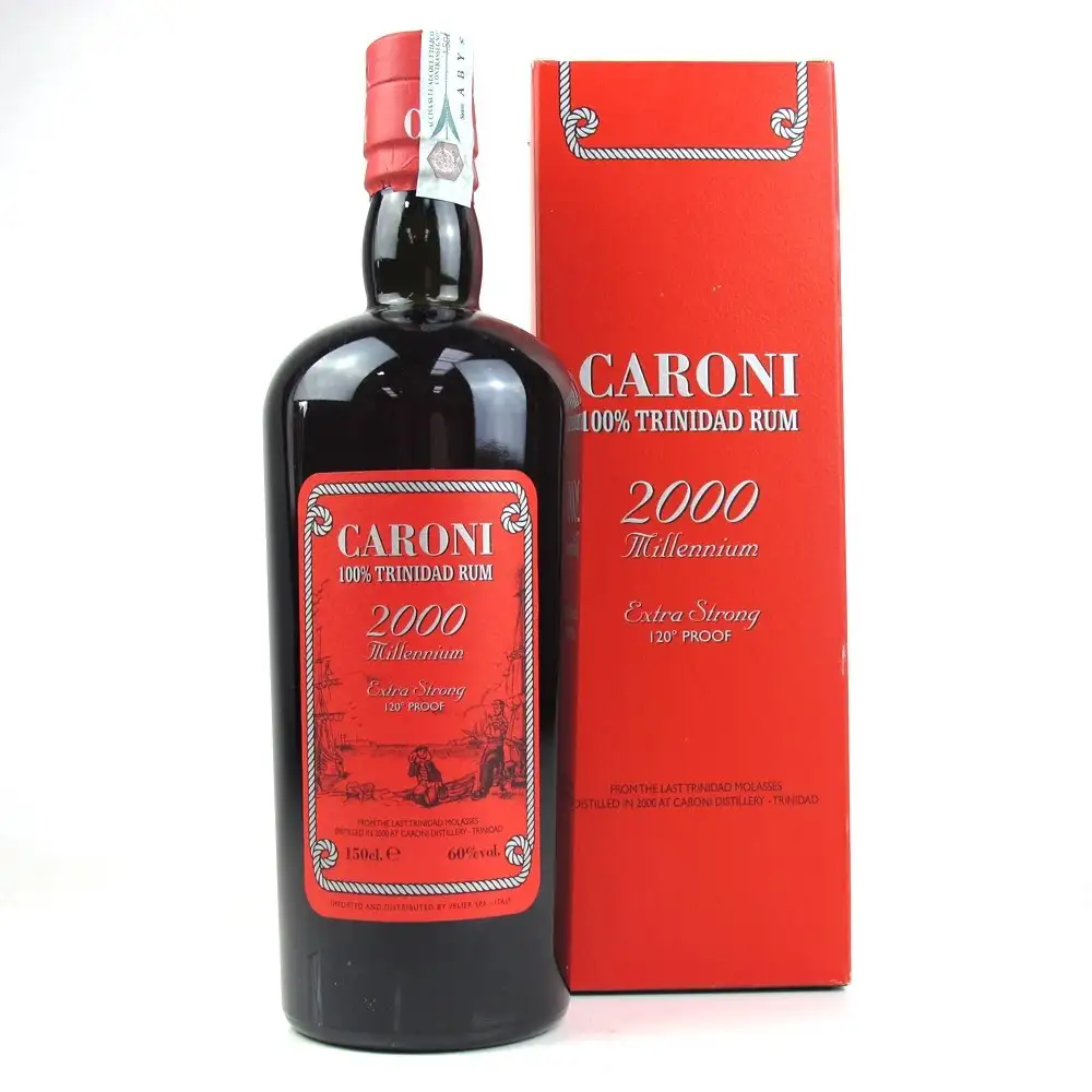 Bottle of Velier Caroni Millennium Magnum HTR 2000