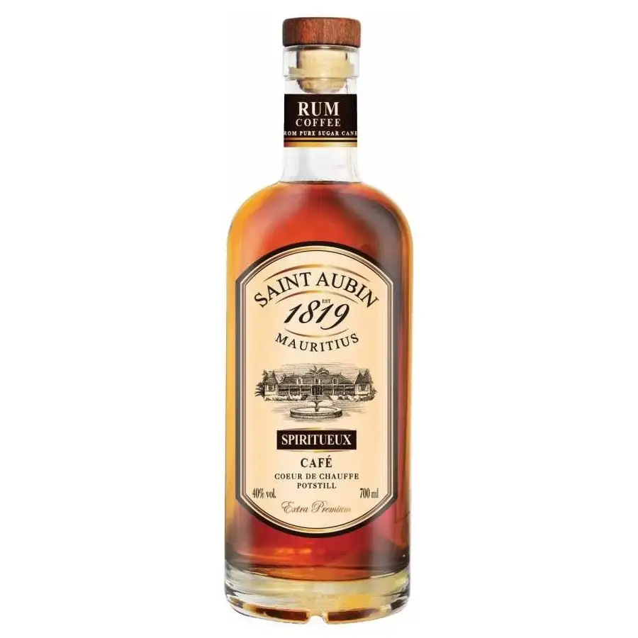 Bottle of Saint Aubin Rhum Café 1819