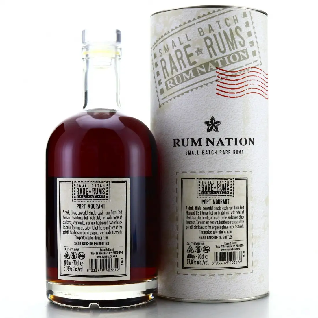 High resolution image of Rum Nation Port Mourant Small Batch Rare Rums 1998