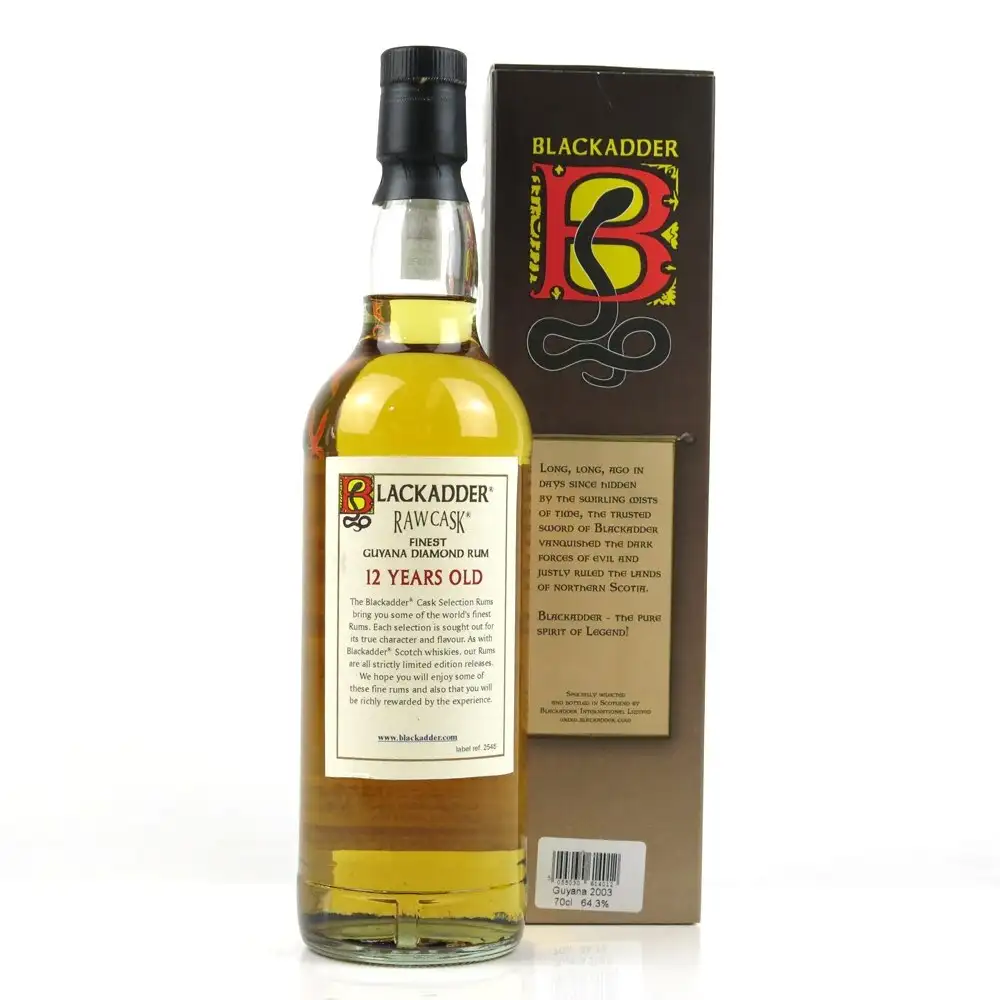 Hochauflösendes Bild von Blackadder Diamond Raw Cask Rum 1998