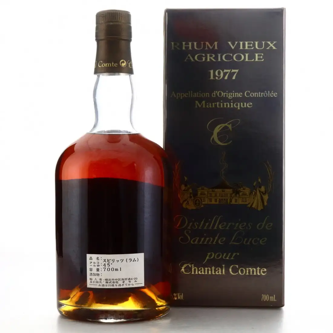 Hochauflösendes Bild von Rhum Chantal Comte Trois Rivières Millésime 1977