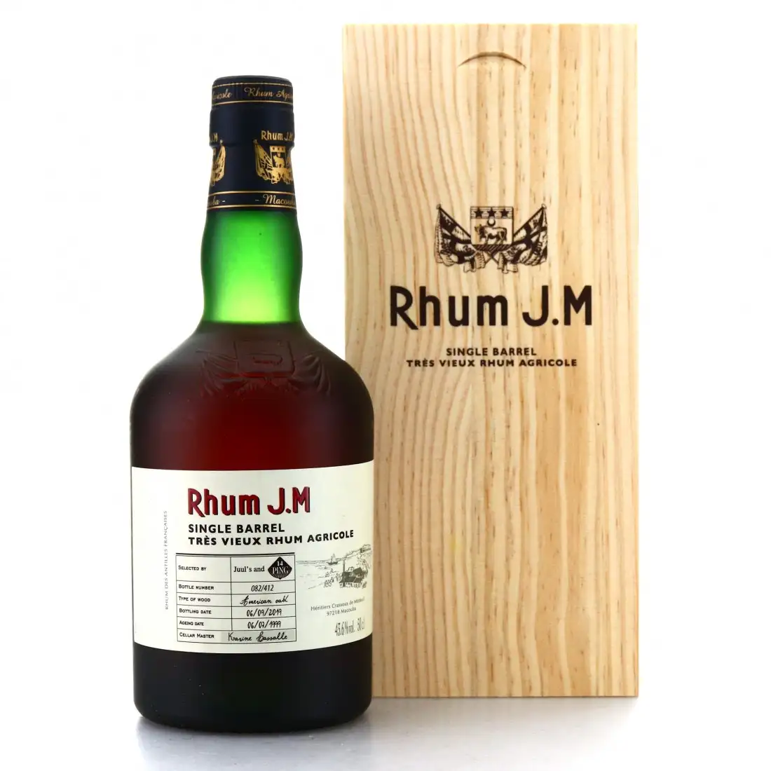Bottle of Juuls Vin & Spritis Rhum J.M Single Barrel (Ping 14) 1999