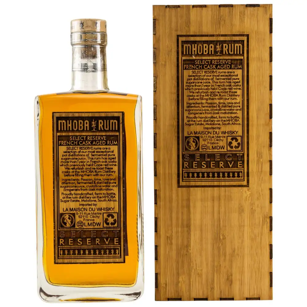 Hochauflösendes Bild von MHOBA Select Reserve French Cask Rum 2019