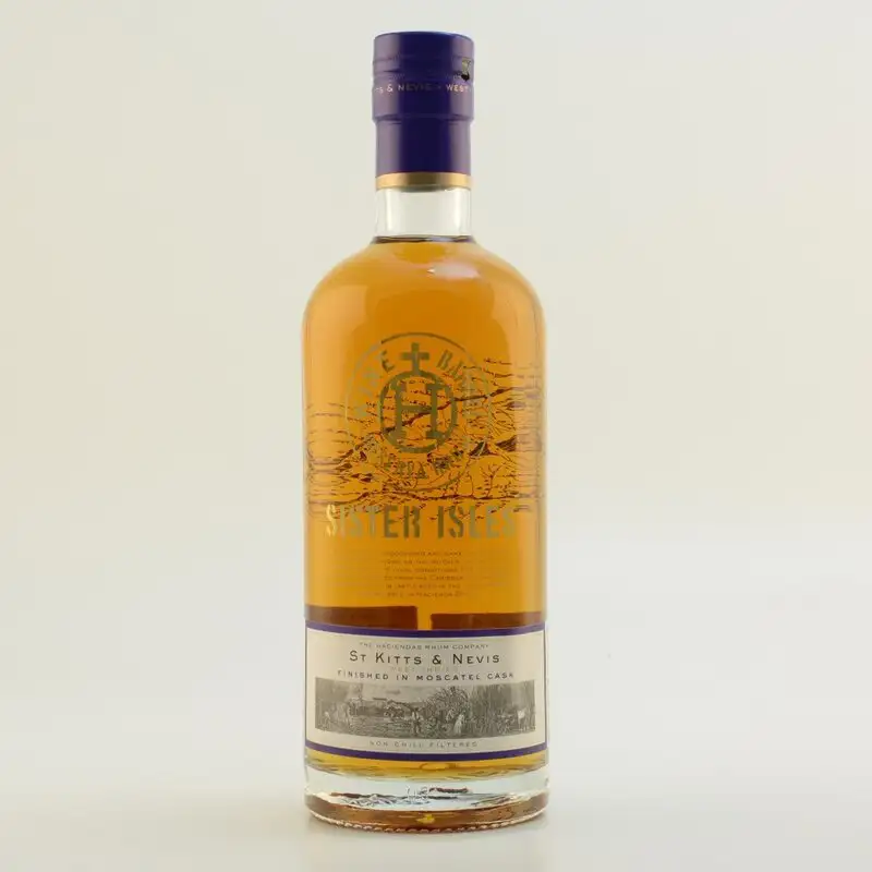 Bottle of The Haciendas Rhum Company Sister Isles Moscatel Cask finish
