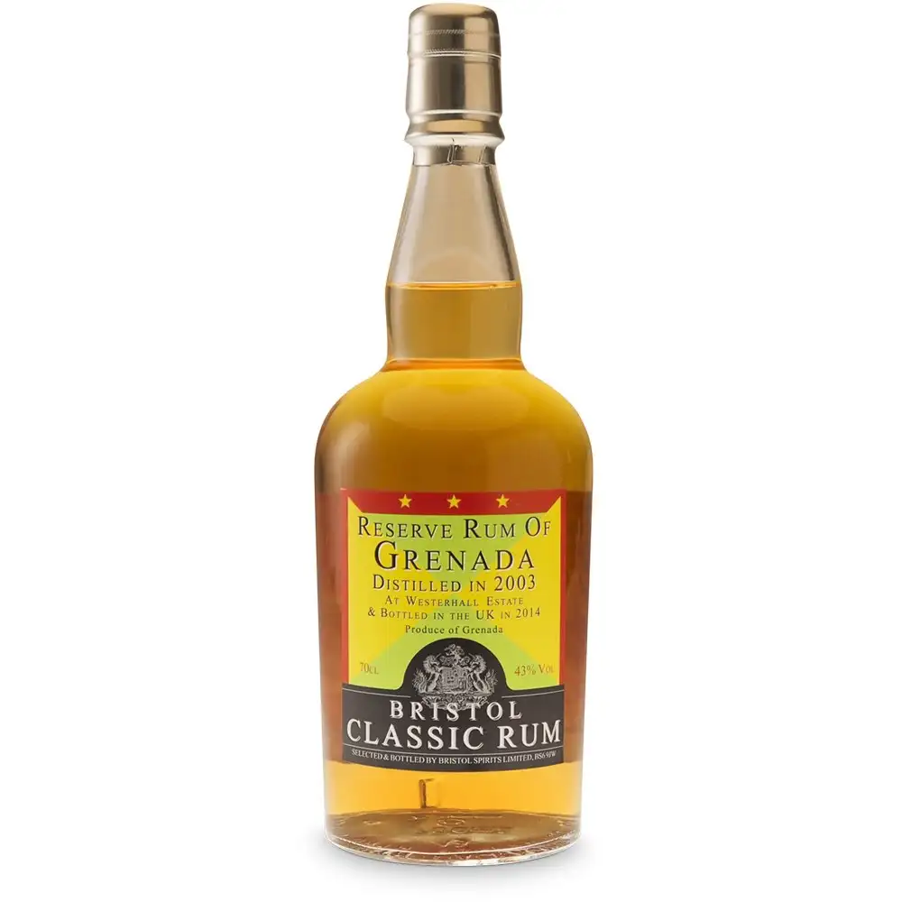 Bottle of Bristol Westerhall Estate Reserve Rum of Grenada 2003