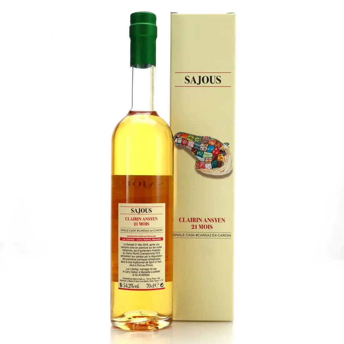 High resolution image of Velier Chelo Clairin Ansyen Sajous (Caroni Cask) 2016