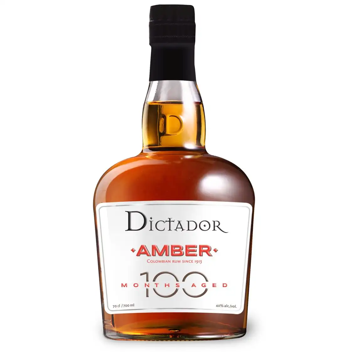 Bottle of Dictador 100 Amber
