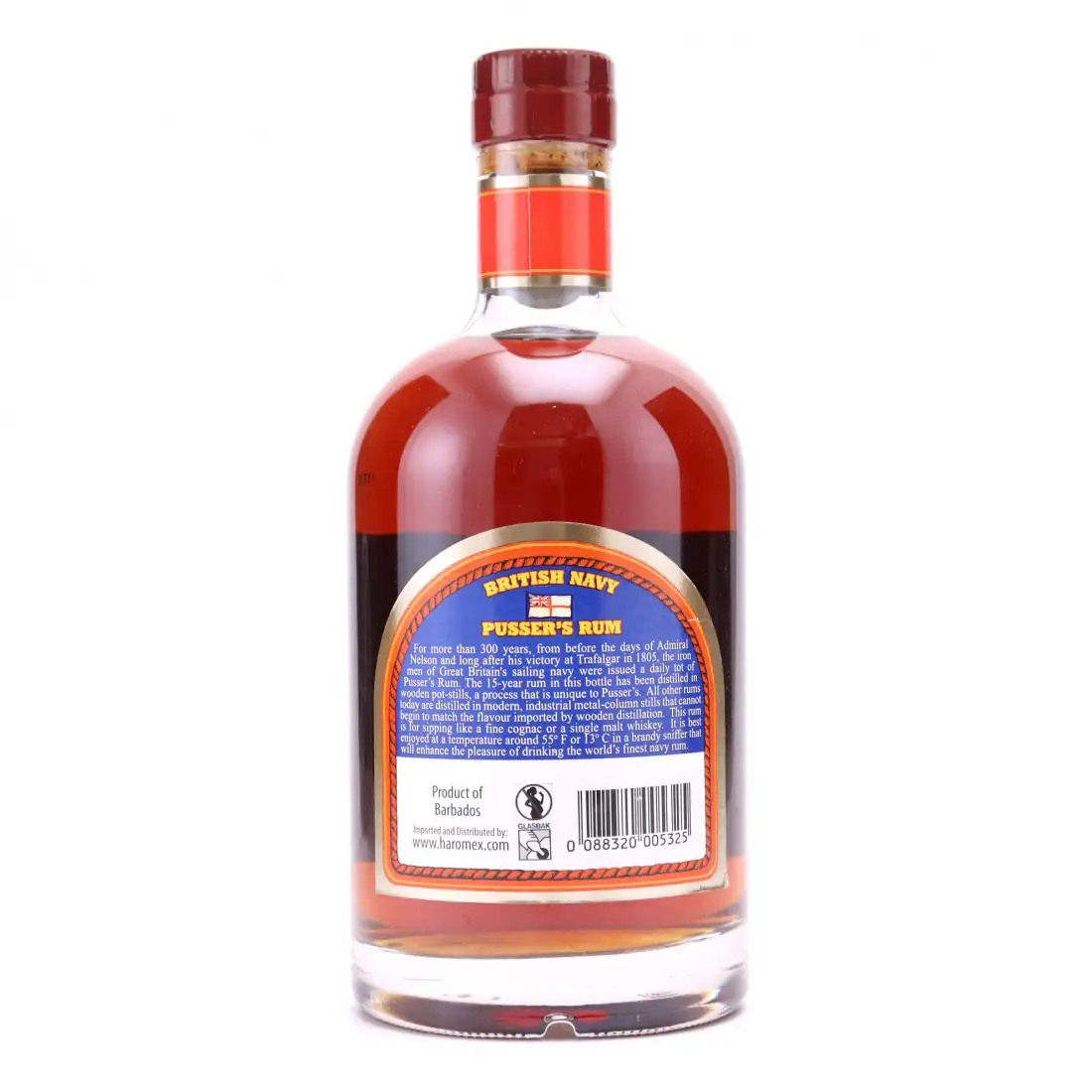 Hochauflösendes Bild von Pusser‘s Rum „Nelson‘s Blood“ Aged 15 Years Navy Rum