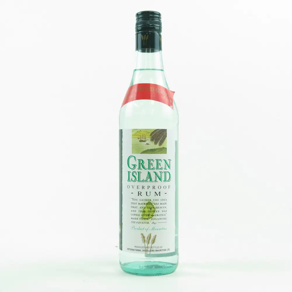 Bottle of Green Island Overproof Rum 2007