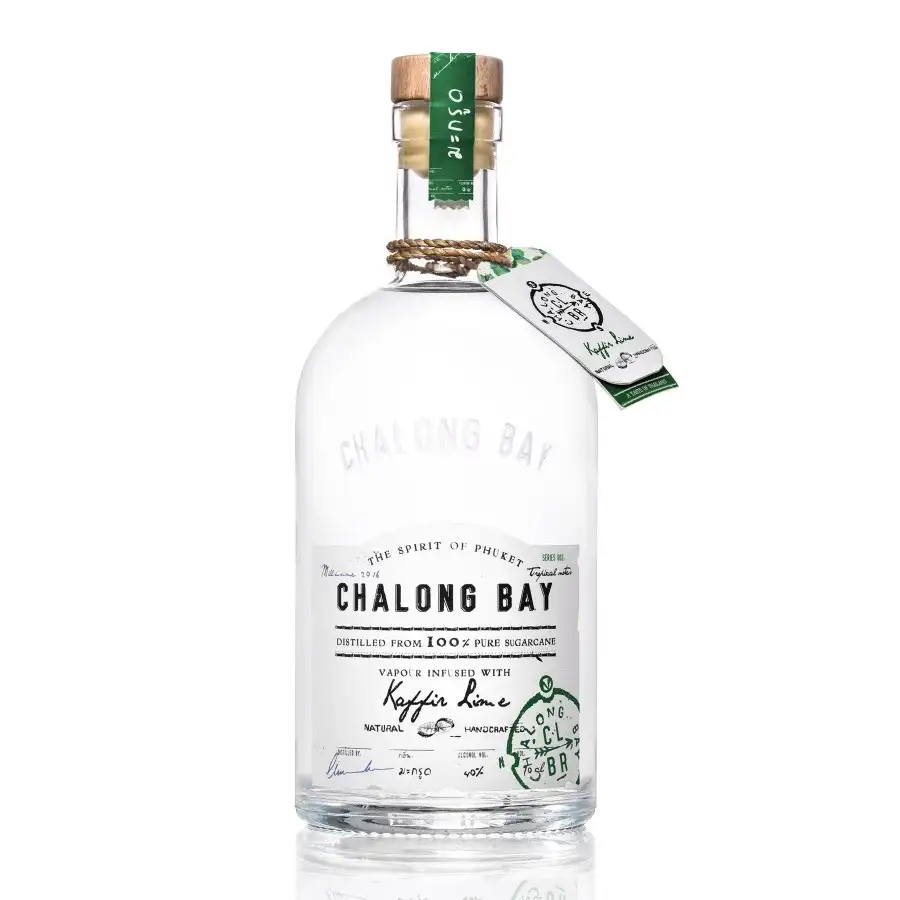 Bottle of Chalong Bay Distillery Infused Kaffir Lime 2016