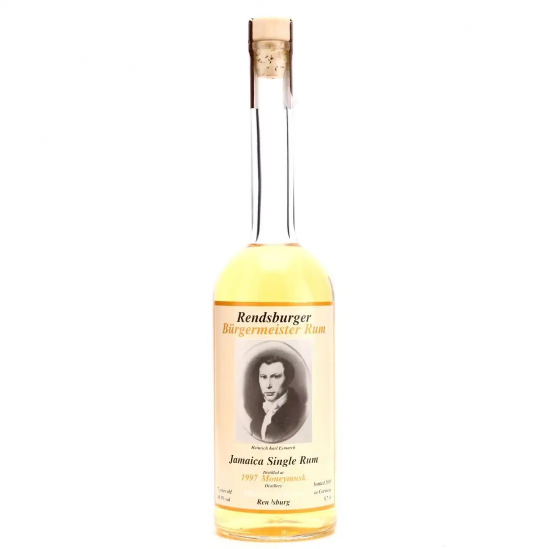 Bottle of Whisky Krüger Clarendon Rendsburger Bürgermeister Rum 1997