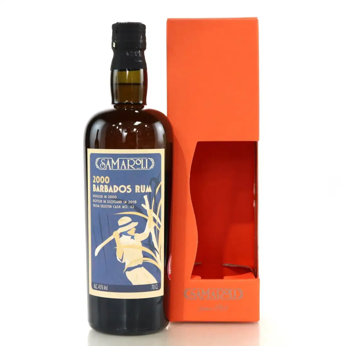 Bottle of Samaroli Mount Gay Barbados Rum 2000