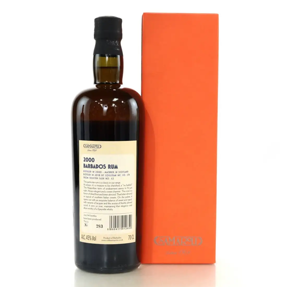 Hochauflösendes Bild von Samaroli Mount Gay Barbados Rum 2000