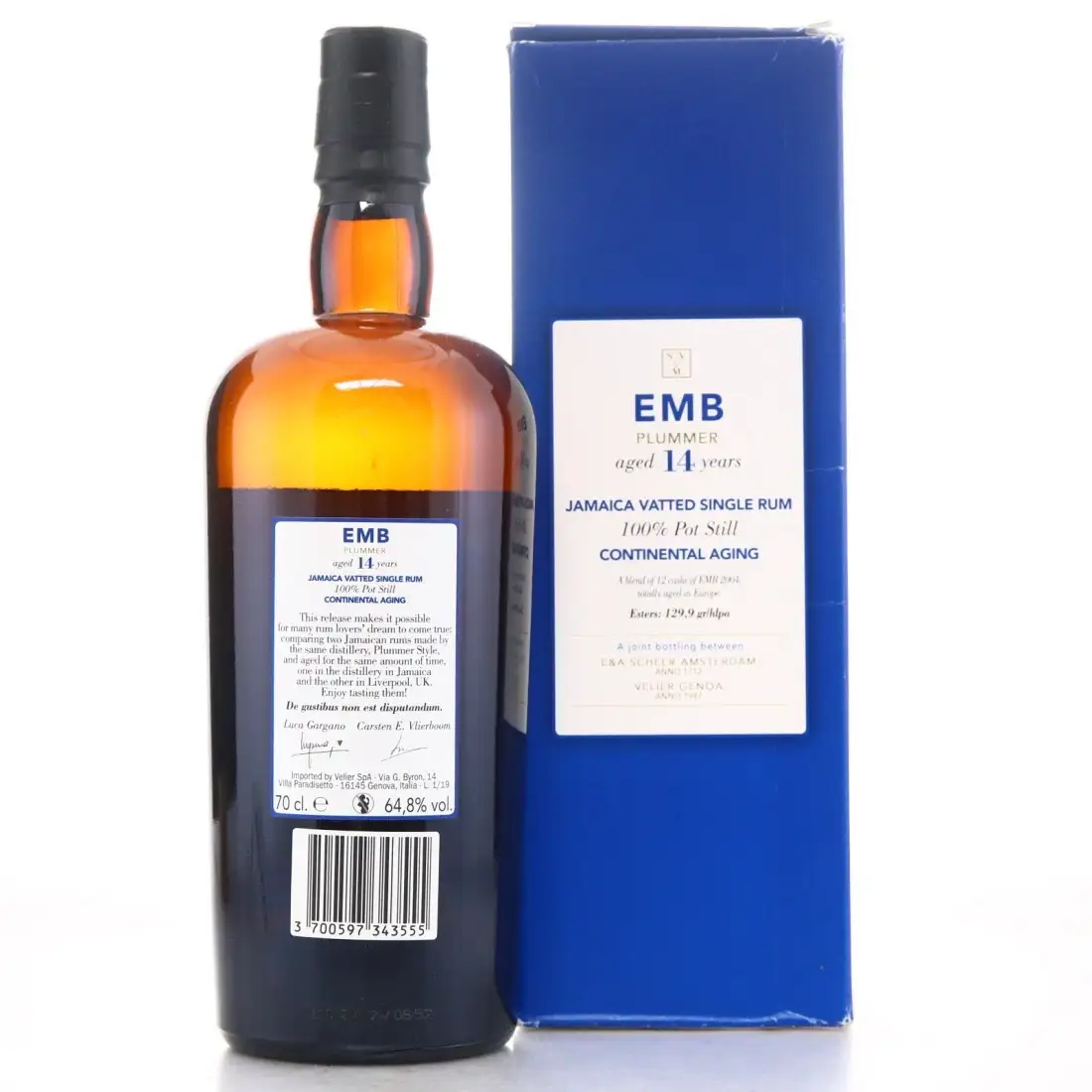 Hochauflösendes Bild von Velier &amp; Scheer Clarendon Plummer Continental Aging EMB 2004