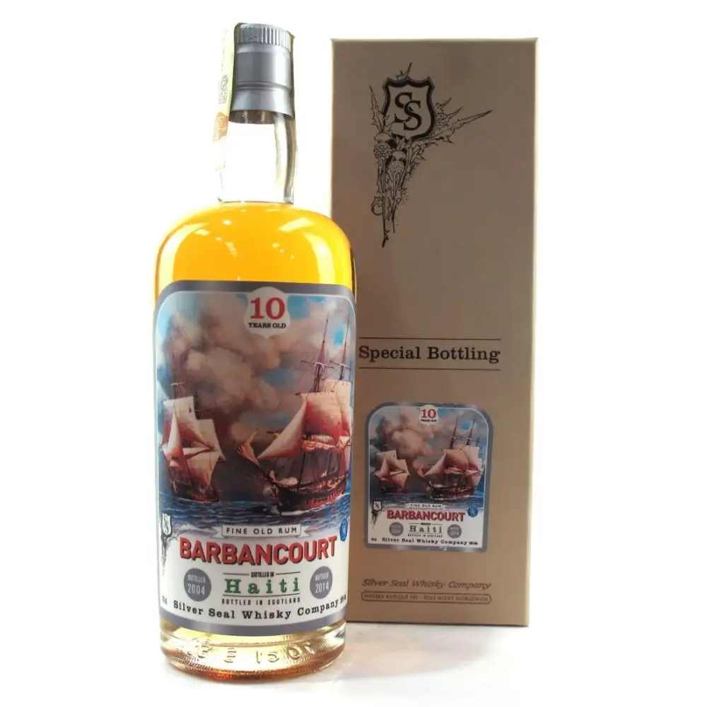 Bottle of Silver Seal Barbancourt Haiti 2004