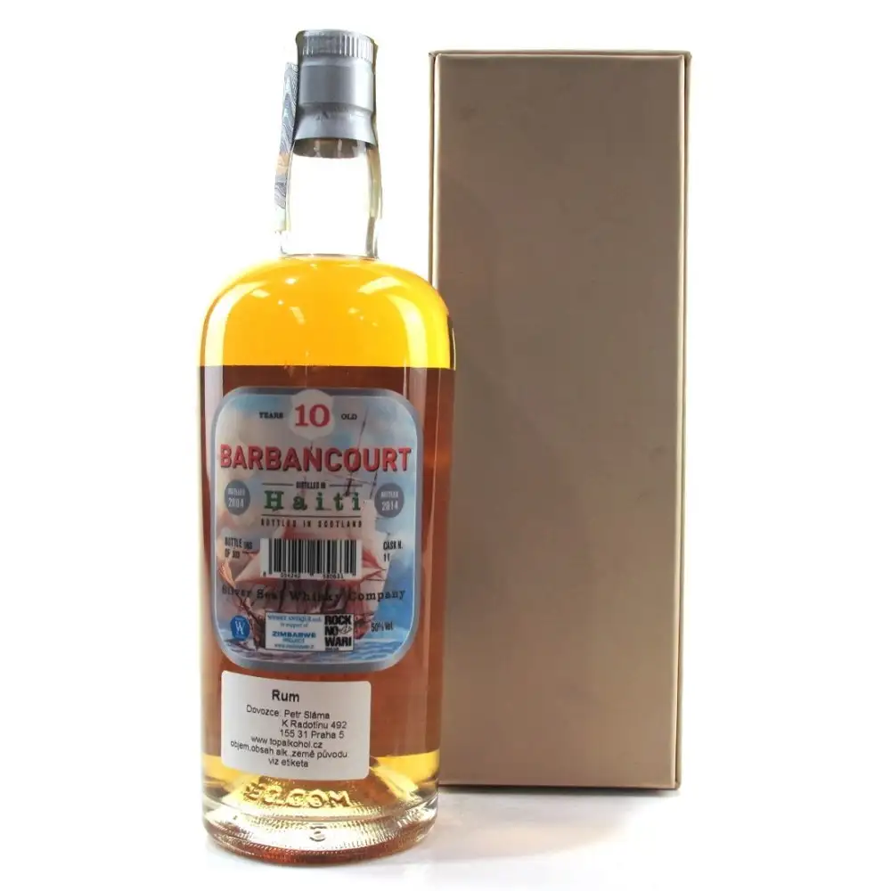 Hochauflösendes Bild von Silver Seal Barbancourt Haiti 2004