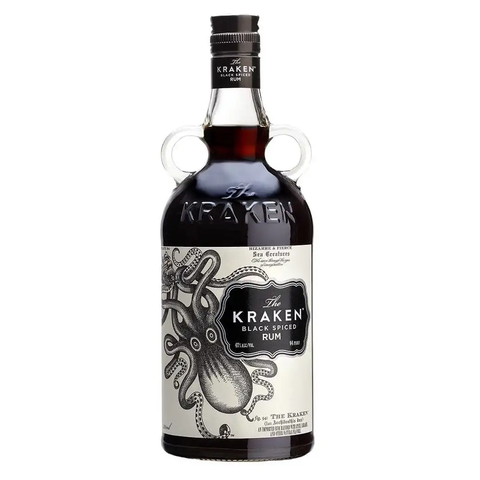 Bottle of Kraken Black Spiced Rum