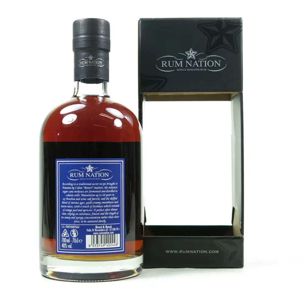 Hochauflösendes Bild von Rum Nation Panama Sistema Solera 18 Años 2016