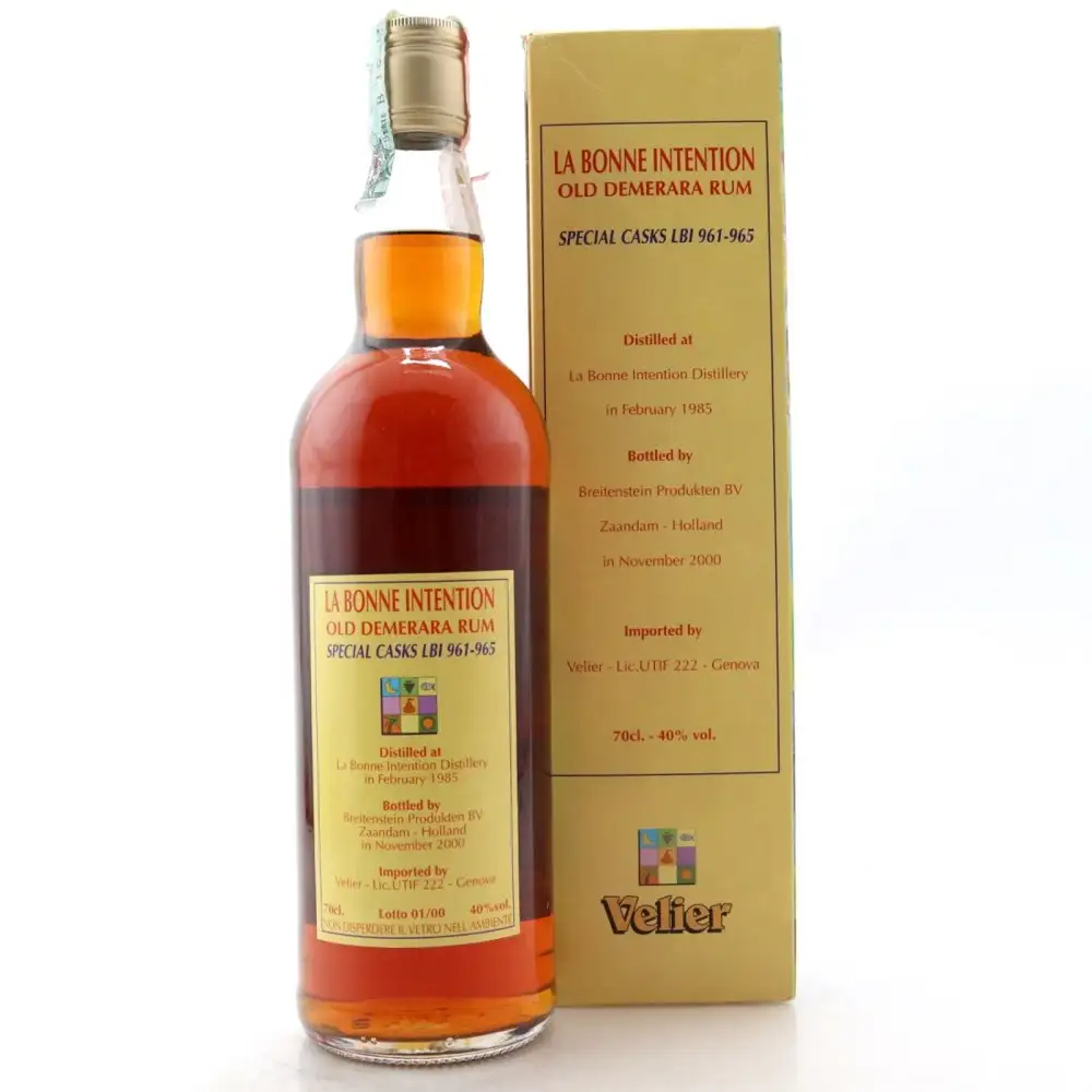 Hochauflösendes Bild von Velier La Bonne Intention Old Demerara Rum 1985