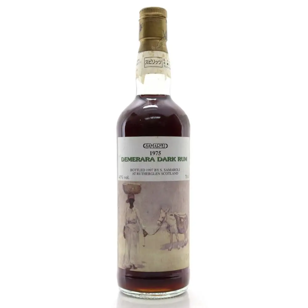 Bottle of Samaroli Demerara Dark Rum 1975