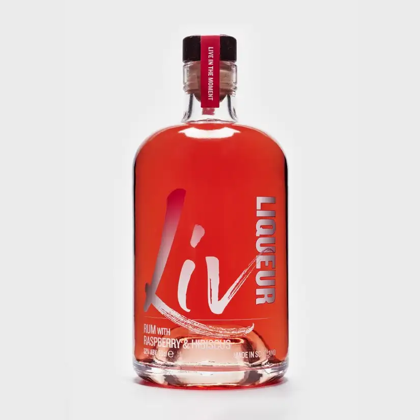 Bottle of Matugga Distillers Liv - Raspberry & Hibiscus Rum Liqueur